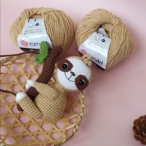 Crochet Sloth-Car Accessories- Hanging